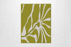 Olive Green Abstract Floral Embroidery Design Product Image 1
