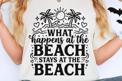 What Happens At The Beach Svg, Summer Vibes Svg, Beach Svg. Product Image 2