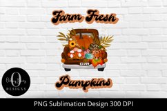 Farm Fresh Pumpkins|Retro Sublimation|Fall Sublimation PNG Product Image 4