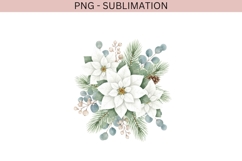 Winter floral wonderland png design for T-shirts Product Image 1