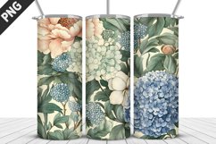 Flowers Tumbler Wrap | Sublimation Design | Tumbler PNG Product Image 1