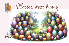 Easter, bunny, flowers Product Image 1