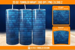 Brick Tumbler Wrap Designs, Sublimation Wrap Product Image 1