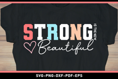 Strong is the new beautiful SVG, Inspirational quotes SVG Product Image 1