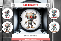 Car Coaster Broken Bot Product Image 1
