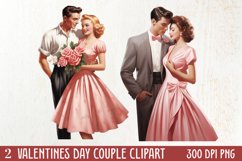 Valentines Day Couple Clipart, Valentines Clipart Product Image 1