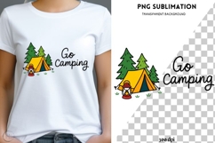 Go Camping PNG, Cute Camping Tent Clipart Product Image 1