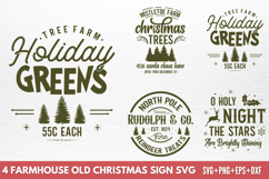 Farmhouse Old Christmas Sign SVG Product Image 1