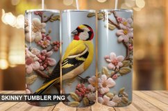 Embroidered Goldfinch Tumbler Design Product Image 1
