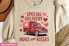 Special delivery_ Hugs PNG, Retro Valentine Sublimation Product Image 2