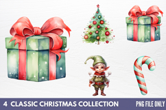 Classic Christmas Collection Sublimation PNG Product Image 1