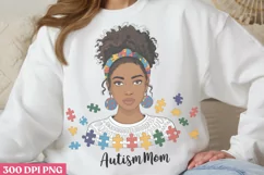 Autism mom PNG, Autism Sublimation PNG Product Image 2