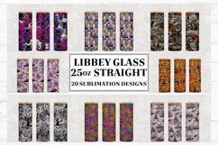 25oz Libbey Glass Tumbler Sublimation Design Bundle Product Image 1