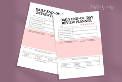 Daily End-of-Day Review Planner Printable | Gratitude Product Image 1