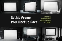 Gothic Frame PSD Mockup Pack, Digital Frame, 3:2 ratio Frame Product Image 1