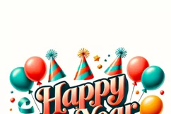 2025 New Year PNG Design, Holiday Shirt Print, Digital Product Image 2