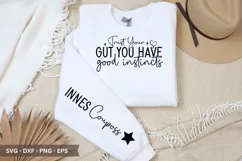 Trust your gut you have good instincts SVG T-Shirt Design Product Image 1