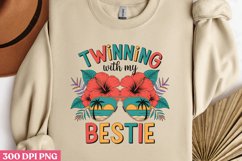 TWINNING with my BESTIE PNG, Friendship Sublimation PNG Product Image 2