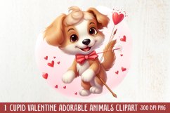 Adorable Animals Cupid Valentine Clipart sublimation Product Image 1