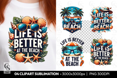 Beach Sublimation Clipart PNG Product Image 1
