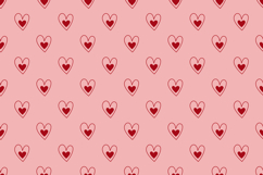 Delicate heart prints| seamless pattern|digital paper Product Image 2