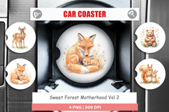 Sweet Forest Motherhood Car Coaster Product Image 1