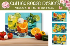 Cocktails Cutting Board Designs, Drinks Cutting Board Product Image 1