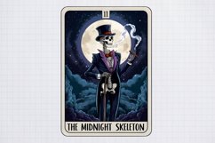 Funny Skeleton Tarot Card, The midnight skeleton tarot card Product Image 2