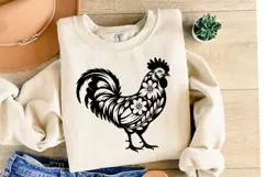 Rooster svg Design | Svg Cut Files | Shirt Svg Product Image 1