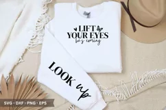 Lift Your Eyes He's Coming - Christian SVG T-Shirt Design Product Image 1