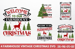 Farmhouse Vintage Christmas SVG Product Image 1