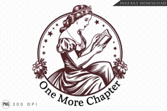 Princess Reading Book Sublimation PNG Product Image 1
