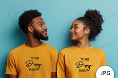 African American People T-Shirt Mock Up JPG Product Image 1