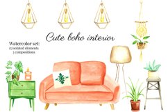 Bohemian Interior, Watercolor Home Decor Set Product Image 1