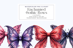 Enchanted Gothic Bows Clipart Product Image 1