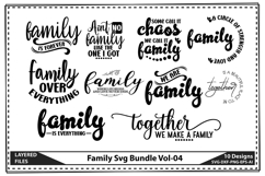 Family SVG Design Bundle, Funny Family Svg, Home Svg Product Image 1