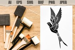 Stencil Bird SVG Product Image 2