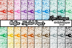 coffee digital papers, Coffee pattern, Coffee background Product Image 1