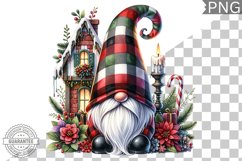 Christmas Gnome Sublimation - Clipart PNG Design Product Image 1