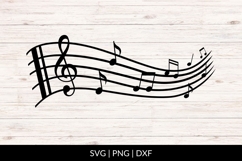 Hand Drawn Sheet Music Notes SVG Product Image 1