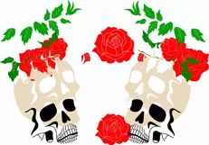 Halloween Skull of rose svg ,Full Wrap Venti Cold Cup 24 oz Product Image 4