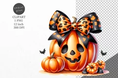 Autumn clipart, Funny pumpkin clipart, Pumpkin clipart Product Image 1