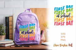 First day of school, Back to School SVG, laser cut files Product Image 1