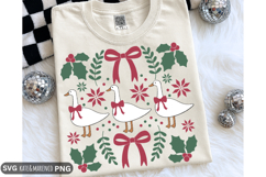Christmas Goose SVG | Retro Christmas SVG | Holiday SVG PNG Product Image 1