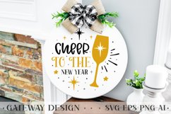 Happy New Year Round Sign Bundle , New Year Svg Bundle Product Image 9