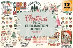 Christmas PNG Sublimation Bundle 300 DPI Product Image 1