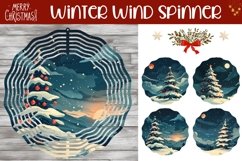 Winter Forest Wind Spinner Designs, Winter Landscape Print Product Image 1