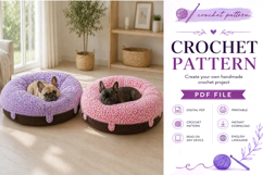 Donut Pet Bed Crochet Pattern PDF Product Image 5