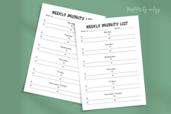 Weekly Priority List Planner Template |Minimalist Productive Product Image 2