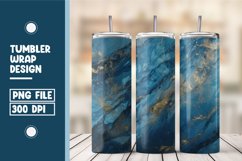 Blue marble tumbler wrap design Product Image 1